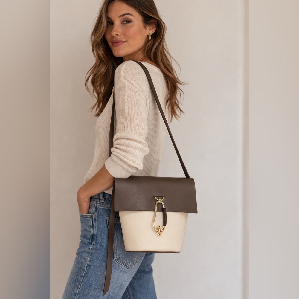 Zac Posen Belay Calfskin Leather Crossbody Bag | Carabiner Hardware